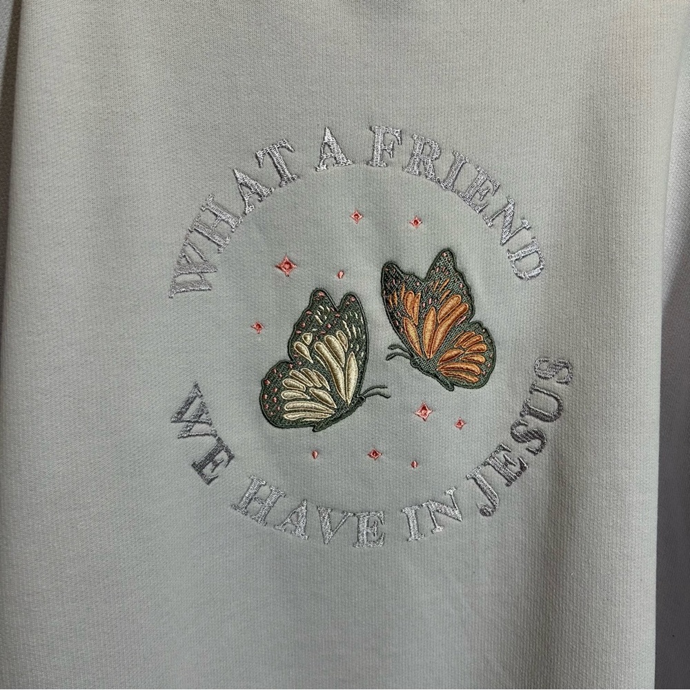 Love & Faith Pastel Purple Embroidered Detail Sweatshirt - Picture 2 of 7